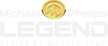 Michael Phelps Legend Series Hot Tubs logo.