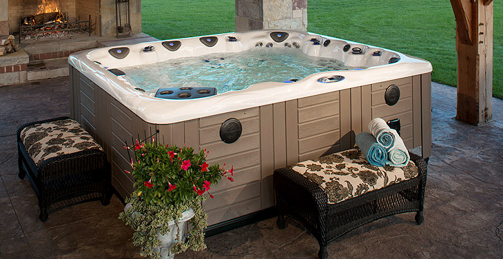 MP Legend Hot Tub installation.